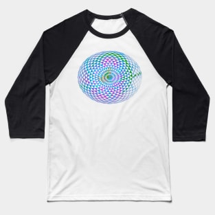 Cosmic Geometric Matrix Baseball T-Shirt